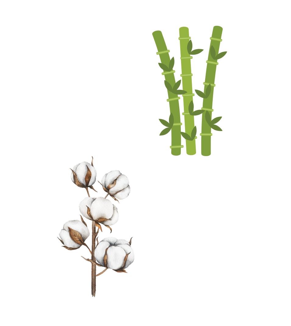 bamboo and cotton drawings